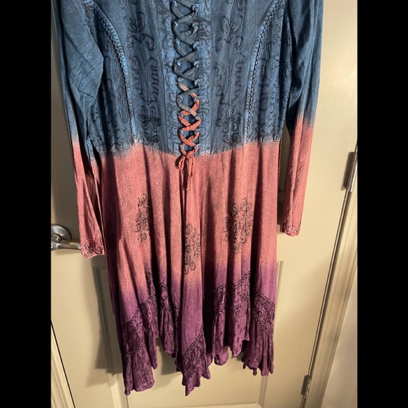 NWT.  Sacred Threads L/XL Dress.   BL/RD1 - Picture 9 of 13